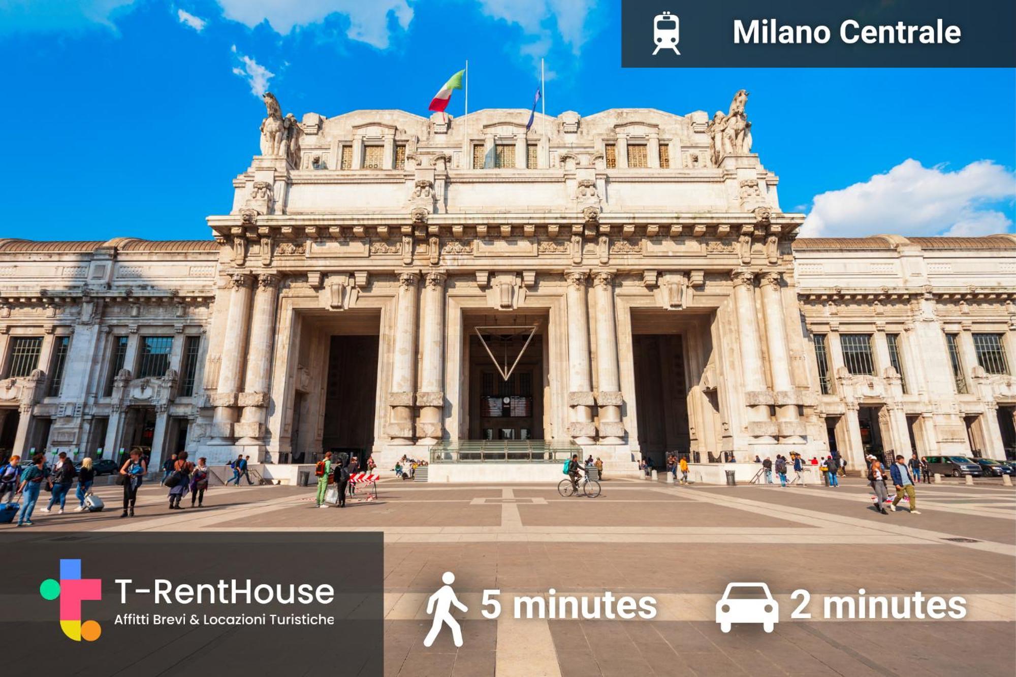 Central Station 10 Min Duomo - L'Oasi Urbana ミラノ エクステリア 写真